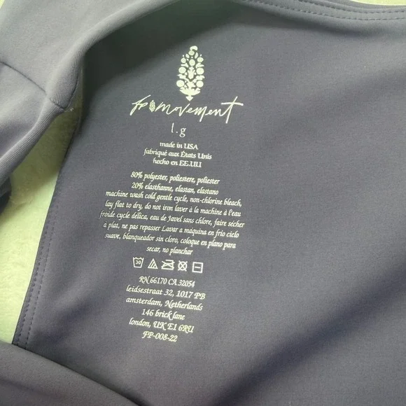 FP Movement Free People Ribbed Seamless Tank Top Lavender Size L - Picture 5 of 5